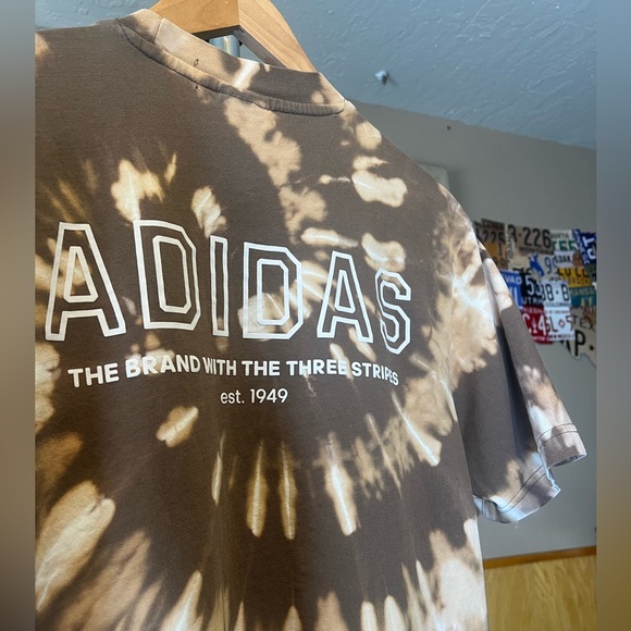 adidas Other - Men’s custom reverse tie-dye Adidas T-shirt